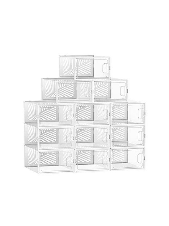 Plastic Shoe Organizer White