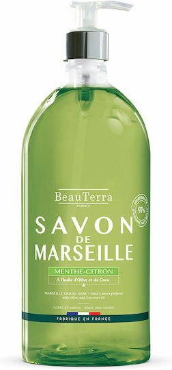 BeauTerra Marseille Gel De Duș Cu Ulei De Măsline Și Miros De Mentă 1000ml