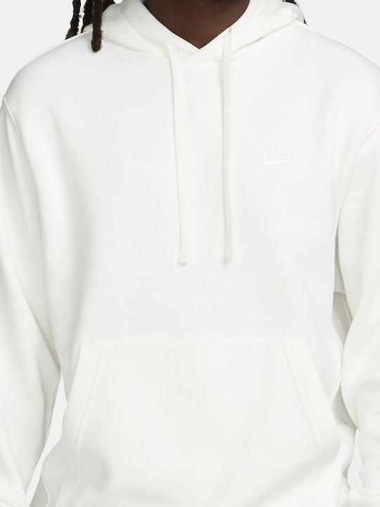 Nike Men's Sweatshirt with Hood & Pockets Ecru