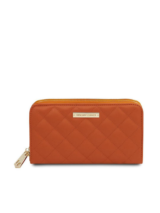 Tuscany Leather Large Leather Women's Wallet Orange