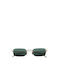 Gast Astro Sunglasses with Gold Metal Frame and Green Lens AS02