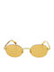 Gast Olli Unisex Sunglasses with Brown Tartaruga Metal Frame and Yellow Lens OL05