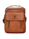 Herren Schulter / Crossbody Tasche Braun