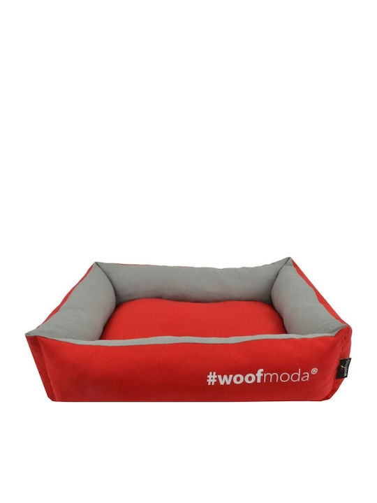 Woofmoda No 1 Πουφ Σκύλου Κόκκινο 56x49εκ.