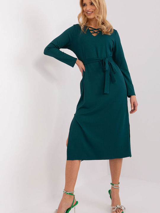 Lakerta Midi Rochie Verde