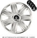 Versaco Σετ Τάσια Αυτοκινήτου Comfort 13" με Σήμα Renault 4τμχ Ασημί