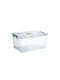 Bormann Plastic Storage Box with Lid Transparent 43.5x29x25cm 1pcs