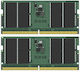 Kingston Valueram 64GB DDR5 RAM με 2 Modules (2x32GB) και Ταχύτητα 5200 για Laptop