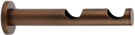 Zogometal Curtain rail base Wall made of Metal Bronze 1pcs