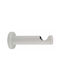 Zogometal Curtain rail base Wall made of Metal White 1pcs