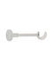Zogometal Curtain rail base Wall made of Metal White 1pcs