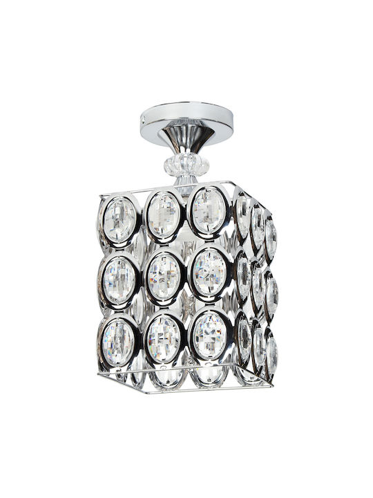 Keskor Metal Ceiling Light with Socket E27 29pcs Silver