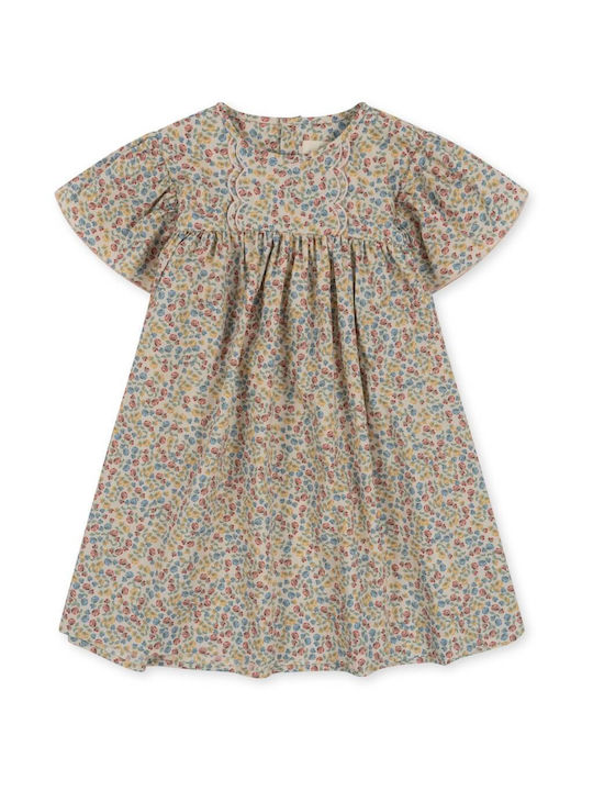 Konges Slojd Kids Dress Short Sleeve Beige