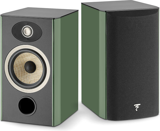 Focal Aria Evo X No1 APA2024-00037 Paar Hi-Fi Lautsprecher Buch selbst 120W 2 Anzahl von Fahrern B22.5xT28xH39cm. Moss Green High Gloss