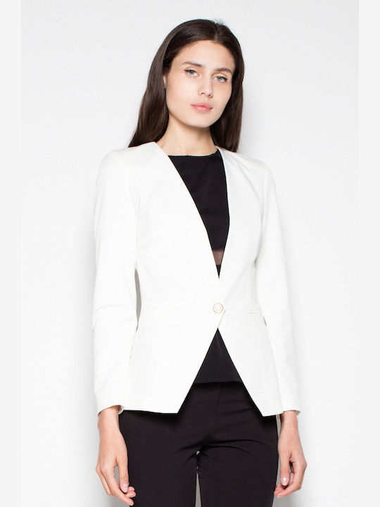 Venaton Damen Blazer Weiß