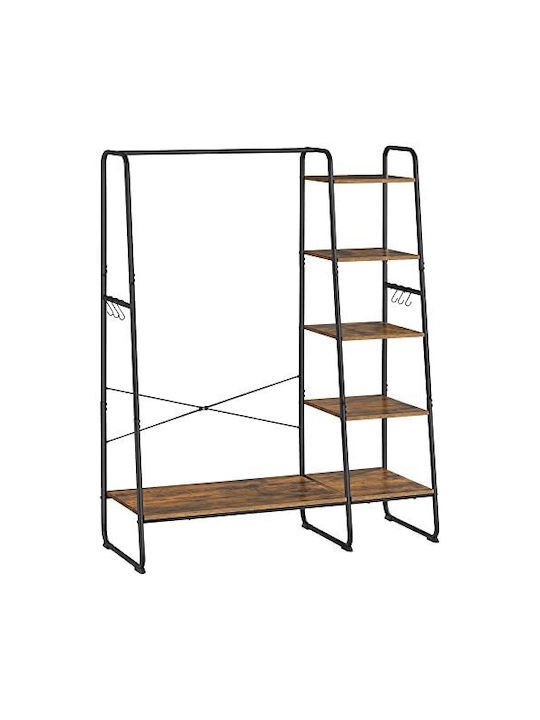 Vasagle Cuier de podea Maro 45x120x160cm