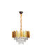 Globobox Chandelier with Crystals 4xE14 Gold 510111