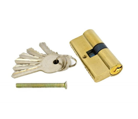 AW Tools Цилиндър за ключалка 62мм (31-31) с 5 ключове Златист