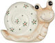 Atmosphera Easter Flower Ceramic White 13x10x8cm
