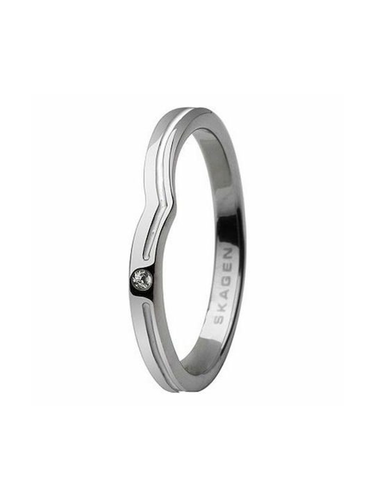 Skagen Damen Ring aus Stahl JRSW018SS5