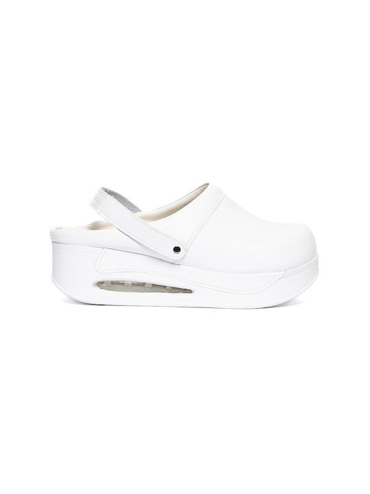 TerlikSabo Leather Anatomic Clogs White