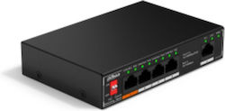 Dahua DH-SF1005P Negestionat L2 PoE+ Switch cu 4 Porturi Gigabit (1Gbps) Ethernet