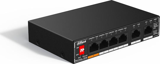 Dahua SG1006P Unmanaged L2 PoE+ Switch with 6 Gigabit (1Gbps) Ethernet Ports