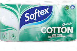 Χαρτί Υγείας Classic Cotton 3Φ Softex (8ρολά*78gr)