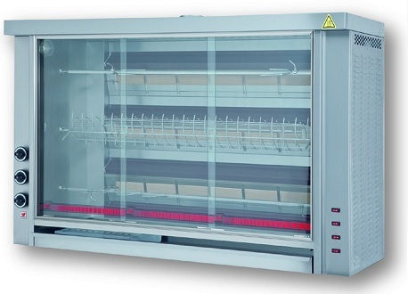 North GAS K3A Spit Grill Natural Gas 18kW with Dimensions 50x151x104.5cm