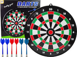 Lean Toys Dartboard 6 Pfeile für Ziel