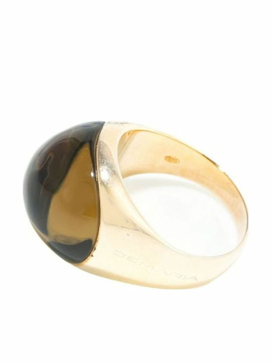 Demaria Women's Silver Gold Plated Ring