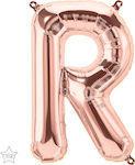 Balloon Foil Letter R Rose Gold Μίνι R 41cm