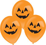 Σετ 4 Μπαλόνια Latex Πορτοκαλί Halloween με Led