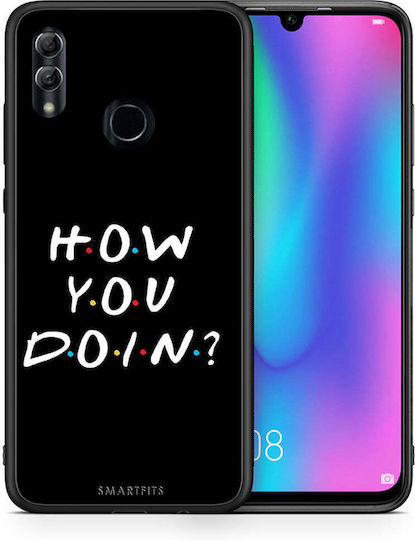 Smartfits How You Doin Umschlag Rückseite Schwarz (Honor 8X)