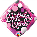 Ballon Folie Geburtstagsfeier Rosa Diamond 46cm