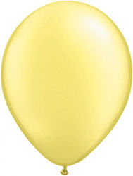 Σετ 100 Μπαλόνια Latex Κίτρινα Pastel Pearl 28εκ.
