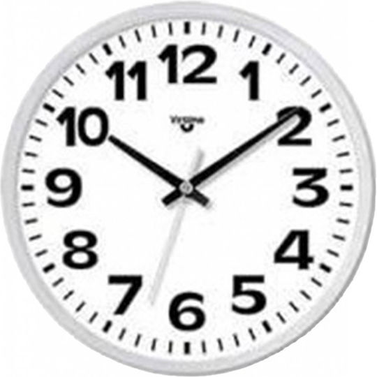 Virtime Ρολόι Τοίχου Ασημί