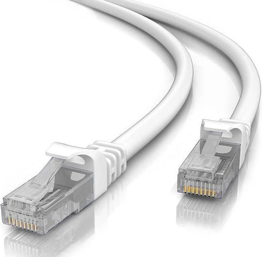 U/UTP Кат.5 (100Mbps) Мрежов Кабел Ethernet 2м Бял