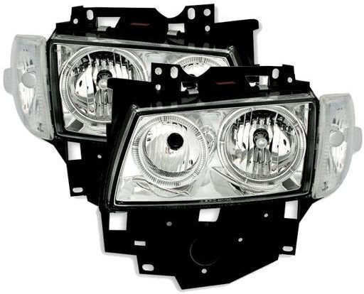 Depo Front Lights Angel Eyes for Volkswagen Transporter 1997-2003