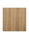 Pătrată Suprafața mesei Placă din Lemn Agregat Maro 60x60x1.2cm 46-10-561 1buc