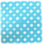 Dimitracas Shower Mat with Suction Cups Turquoise 53x53cm