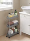 Songmics Kitchen Trolley Metallic 3 Tiers Grey 42x13.5x61cm