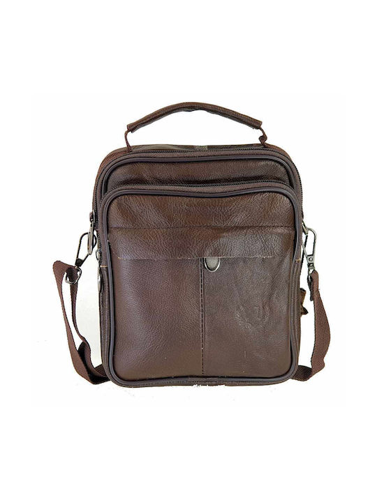 AC Leather Men's Bag Shoulder / Crossbody Brown