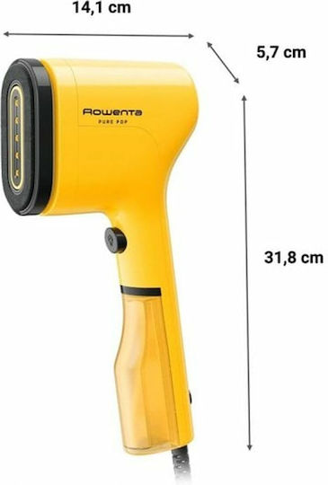 Garment Steamer Hand 1300W with Tank 70ml Yellow