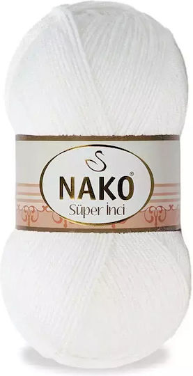 Nako Super Inci Μεικτό Λευκό 260m 100gr
