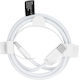 HD26 USB 2.0 Cable USB-C male - USB-C 30W Λευκό 1m