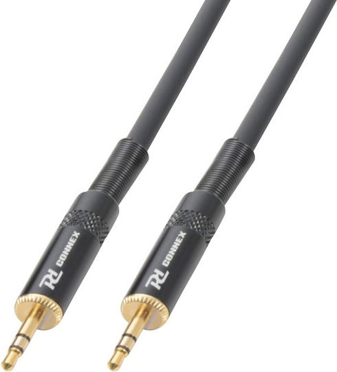 Power Dynamics 3,5mm Klinkenkabel 3,5mm Stecker - 3,5mm Stecker Schwarz 6m 177.115