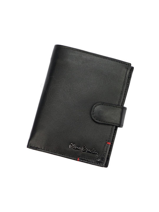 Pierre Cardin Δερμάτινο Ανδρικό Πορτοφόλι με RFID Μαύρο
