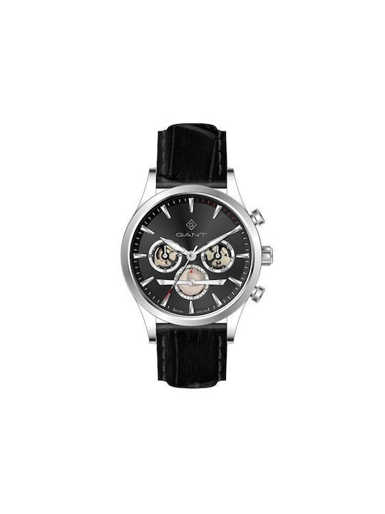 Gant Watch Battery with Black Leather Strap