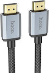 Hoco HDMI 2.1 Geflochten Kabel HDMI-Stecker - HDMI-Stecker 2m Schwarz
